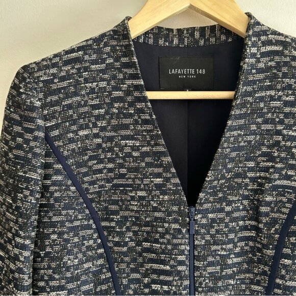 Lafayette 148 Tweed Pattern Jacket - Picture 4 of 10